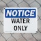 Signmission Water Only, 18 in W x Rectangle, Plastic OS-2PACK-NS-P-1218-L-18979 - alternate 5